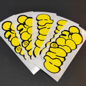 Op Maat Gemaakte Eierschaal Gestanste Stickers Gepersonaliseerde Graffiti Label Vernietigbare Sticker