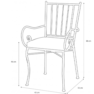 Set Moderno di Tavolo <span class=keywords><strong>Bistrot</strong></span> Pieghevole e 4 Sedie con Design in Ferro e Mosaico per Uso Esterno in Giardino - Product Image 5