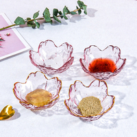 Ensemble de vaisselle écologique en bambou, mini bols en forme de cerisier pour sauce soja, wasabi, vinaigre, sauce à sushi, pour utilisation en restaurant