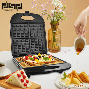 Dsp Mini <b>Waffle</b> <b>Maker</b> 1200W Non-Stick Plates Electric Breakfast <b>Maker</b> For Home Use - Product Image 1