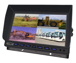 10.1インチHD AHDバックアップカメラ4/8チャンネルディスプレイ車Tft Lcdスクリーンスタンド一人でトラッククワッドモニター逆転援助ステレオ - Product Image 4