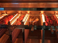 Meilleure vente chauffage au gaz machines à churrascos brésiliens machine commerciale multifonctionnelle à brochettes d'agneau grillé au charbon de bois