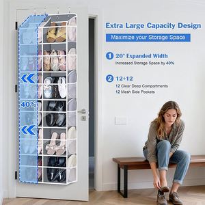 Cestas Transparentes de PVC en Oferta, Ganchos de Almacenamiento, Organizador para Colgar en la Puerta del Baño, Almacenamiento en la Pared, Ecológico, Moderno de 5 Niveles - Product Image 5