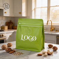 Sacs d'emballage pour thé personnalisés disponibles, ainsi que des sachets octogonaux scellés à fond plat pour échantillons de thé ou distribution de grains de café.