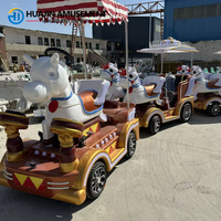 Manèges d'extérieur en plastique, train électrique sans rail, équipement d'amusement pour centre commercial et parc