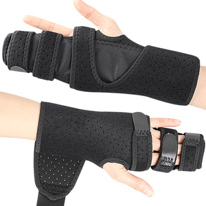 อุปกรณ์พยุงนิ้วมือและข้อมือแบบปรับได้ ระบายอากาศได้ดี ทำจากนีโอพรีน พร้อมแผ่นรองรับอะลูมิเนียม ป้องกันการบิดงอของนิ้ว สำหรับกีฬากลางแจ้ง - Product Image 3