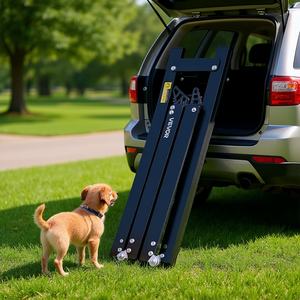 Rampe portable pour chien Vevor 71 po x 17 po, pliable, antidérapante, en tissu Oxford, pour voitures, SUV, camions, modèle moyen D0100X38PJ8 - Product Image 2