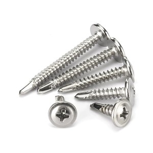 Vis autoperceuses à tête cylindrique avec collier en acier au carbone, vis de <span class=keywords><strong>toiture</strong></span> autoperceuses à tête cylindrique zinguée, fourniture directe du fabricant - Product Image 4