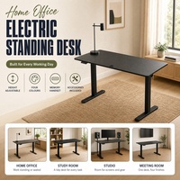 Cadre de bureau électrique à deux niveaux, réglable en hauteur, base en acier laminé à froid, pieds réglables, bureau motorisé pour le bureau