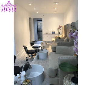 Speway beauté usine de vente directe Spa pédicure bain de pieds <span class=keywords><strong>pas</strong></span> <span class=keywords><strong>cher</strong></span> utilisé salon court dossier pédicure chaise avec bassin en céramique blanche - Product Image 2