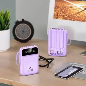 Bán buôn 10000mAh 4-Port sạc di động Trung Quốc sản xuất thông minh hiển thị kỹ thuật số nhiều màu sắc Powerbank Tương thích iPhone - Product Image 4
