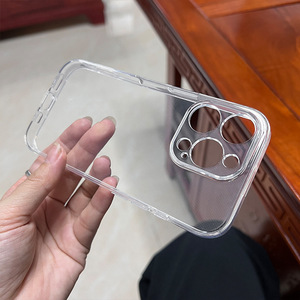 Custodia Trasparente in Silicone per <span class=keywords><strong>iPhone</strong></span> AiR 17 15 Plus <span class=keywords><strong>13</strong></span> 12 <span class=keywords><strong>Mini</strong></span> 16e 16 Pro Max, <span class=keywords><strong>Cover</strong></span> per Cellulare in TPU Spesso - Product Image 5