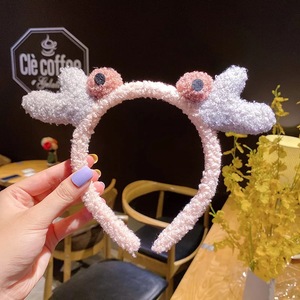 Diadema tridimensional con orejas de conejo para niña y niño, bandana de estilo Rosa cangrejo y animales bonitos, accesorios para el cabello - Product Image 2