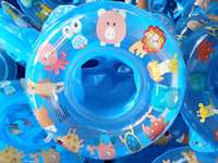 Bouée de natation gonflable pour enfant avec matériau PVC de sécurité, double bouée pour bébé, anneau de natation pour nourrisson
