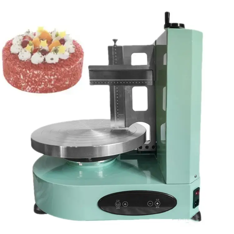 Automatische Wedding Cake Icing Making Machine Verjaardagstaart Crème Coating Machine