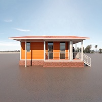 Villa conteneur moderne préfabriquée à assembler facilement, maison conteneur modulaire compacte avec salle de bain et cuisine