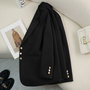 2024 Otoño e Invierno <span class=keywords><strong>de</strong></span> gama alta suelta Casual Top <span class=keywords><strong>mujer</strong></span> Color ciruela <span class=keywords><strong>traje</strong></span> abrigo pequeños trajes son populares este <span class=keywords><strong>año</strong></span> - Product Image 3