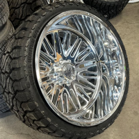 Jantes de camion polies forgées 4x4 tout-terrain 20x12 22x14 24x12 24x14 26x16 28x16 8x170 8x180 8x6.5 6x5.5 pour GMC Ford Chevy RAM