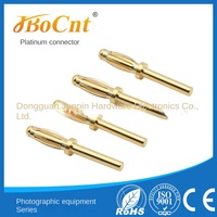 Jbocnt JB-A-029 Connecteur banane plaqué or 2,5 mm, accessoire spécial pour batterie USB, 2A, cuivre, 3P 4P, médical