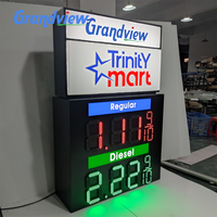 Letrero Digital LED para Gasolinera, Letrero Luminoso Personalizado para Precios de Gasolina, Tótem de Señalización Exterior para Precios de Gasolina