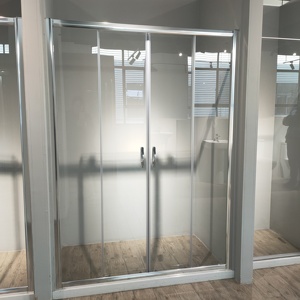 Bandeja rectangular impermeable Puerta corredera Cabina <span class=keywords><strong>de</strong></span> <span class=keywords><strong>ducha</strong></span> Vidrio templado <span class=keywords><strong>de</strong></span> 8mm <span class=keywords><strong>de</strong></span> espesor con aluminio transparente ABS para uso doméstico - Product Image 2
