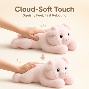 Peluche di Maialino Rosa Morbido con Texture Soffice e Naso Carino per Bambini, Ideale per Abbracciare e Decorare la Camera da Letto, Vendita all'Ingrosso di Alta Qualità - Product Image 3