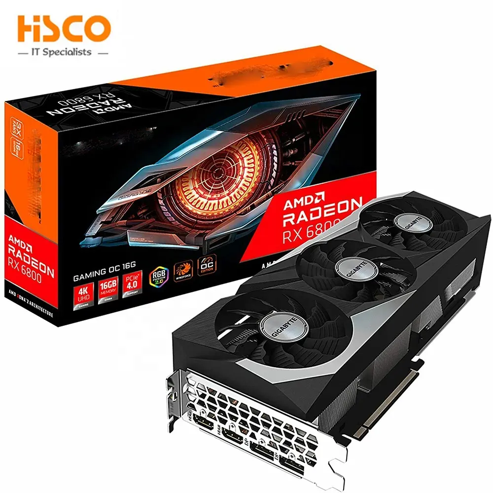 AMD RX 6800 XT 16GB 게임용 그래픽 카드 (256 비트 GDDR6 AMD RDNA 2 아키텍처 포함)