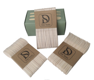 Juego de Cubiertos de Madera Natural con Cuchara, Cuchillo y Tenedor, Cubiertos de Madera Ecológicos, Cuchara con Logotipo en Oferta - Product Image 1