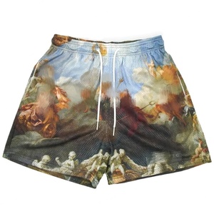 Nouveaux shorts de sport basiques en polyester avec logo imprimé personnalisé pour hommes, shorts de course et de jogging - Product Image 4