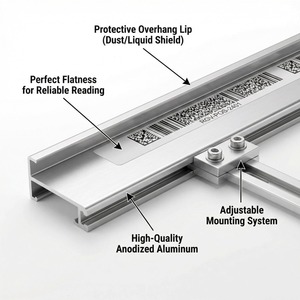 Barra di Posizionamento con Codice a Barre per Sistema di Localizzazione RGV su Guida in Alluminio - Product Image 1