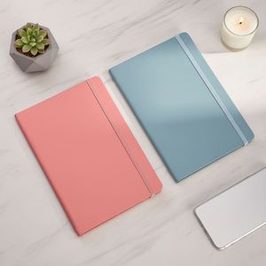 Cuaderno de Cuero PU Tamaño A5 Económico 2026, con Logotipo Personalizado, Estilo de Tapa Dura, Páginas Rayadas Coloridas, Alta Calidad, Fácil de Escribir, Encuadernación Cosida - Product Image 3