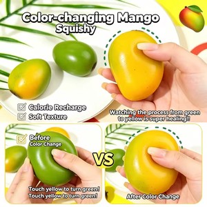 Color Changing Mango Squishy Toy Handmade Crispy Mango Stress <b>Ball</b> Stress <b>Ball</b> Fidget <b>Ball</b>, ASMR Sensory Stress Relief Toy - Product Image 2