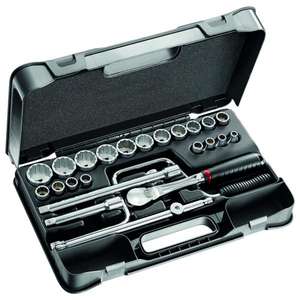 USAG - U06070303 Assortiment avec douilles hexagonales 1/2 ''en boîtier ABS (30 pièces) -ENSEMBLES DE CLIQUET ET DE DOUILLES EAN 8001150009532 1/2" - Product Image 1