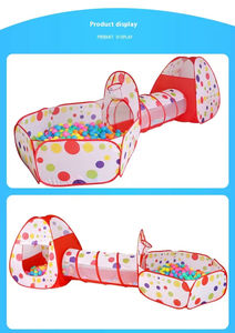 Parque infantil portátil 3 en 1 para niños, tienda grande para niños, PISCINA DE BOLAS, pozo de bolas con túnel - Product Image 6