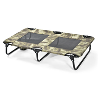 Lit pour chien surélevé moderne/classique camouflage, cadre en acier, pliable, pour extérieur, tissu Oxford durable, vente en gros OEM