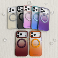 Étui de téléphone portable IMD avec film dégradé pour iPhone 18 Pro Max, support rotatif magnétique, charge sans fil, protection contre les chutes, personnalisable