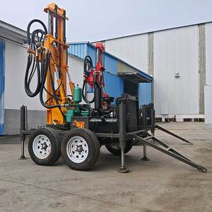 Wiel-type <span class=keywords><strong>mini</strong></span>-boorinstallatie voor waterputten, dieselhydraulisch, hoge efficiëntie, hoge precisie, 230m - Product Image 4