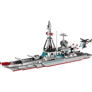 Factory Hottest sale 725PCS bricks War fleet frigate escort vessel battle ships building blocks battleship for adult