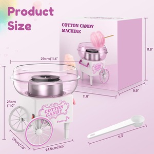 Machine à <span class=keywords><strong>Barbe</strong></span> à <span class=keywords><strong>Papa</strong></span> Électrique Polyvalente - Double Usage pour Bonbons Durs et Sucre - Pour Usage Domestique - Classe <span class=keywords><strong>A</strong></span> Écoénergétique - Product Image 2