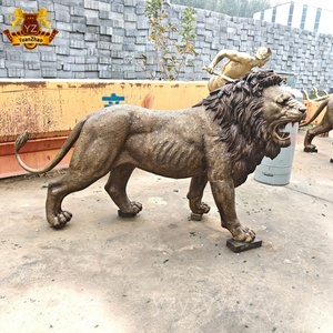Decoración de jardín interior al aire libre gran latón Tigre bronce Tigre estatua leopardo estatua animal estatua gran oferta - Product Image 5