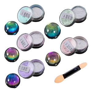 Chameleon <span class=keywords><strong>Chrome</strong></span> Fine Glitter Nail Powder Effet Miroir Mise À Niveau pour Nail Art Bombes De Bain Et Revêtement Pigment - Product Image 4