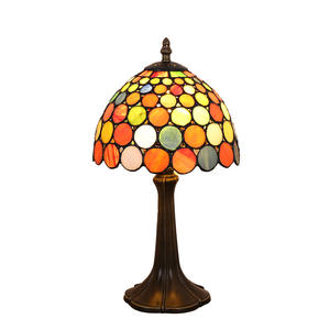 European Retro Style Table Light Creative Art Decorative Table <b>Lamp</b> with Stained Glass <b>for</b> Offices and <b>Bedrooms</b> - Product Image 2