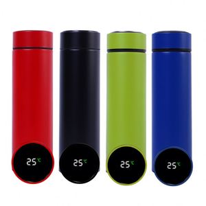 Custom Logo 500Ml Stainless Steel Flask Thermos Led Smart Digital Temperature Display Water Bottle - Product Image 1