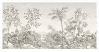 Papier peint 3D forêt tropicale, feuilles, décoration murale pour la maison, papier peint mural pour salon