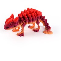 Figura de Lagarto Articulada Impresa en 3D, Color Degradado, Juguete Flexible Antiestrés, Decoración de Escritorio, Coleccionable