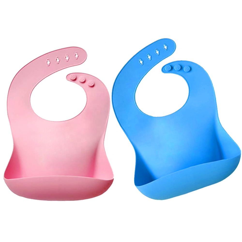 Силиконовый нагрудник с продовольственным карманом водонепроницаемый легко протирать