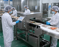 Détecteur de métaux pour l'industrie alimentaire, technologie multi-fréquence, système d'inspection intelligent par convoyeur, qualité alimentaire