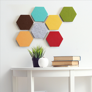 Meilleures ventes 2025 Panneaux muraux insonorisés hexagonaux tendance Design géométrique moderne pour le salon et la salle <span class=keywords><strong>de</strong></span> jeux - Product Image 4
