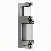 Fenêtres à battants en aluminium à double vitrage isolant thermiquement, style basculant et pivotant, ouverture vers l'intérieur pour maisons