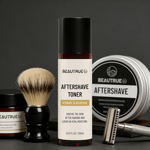 Tonique après-rasage personnalisé pour hommes, OEM, avec hamamélis, tonique après-rasage rafraîchissant, hydrate et apaise la peau après le rasage - Product Image 3